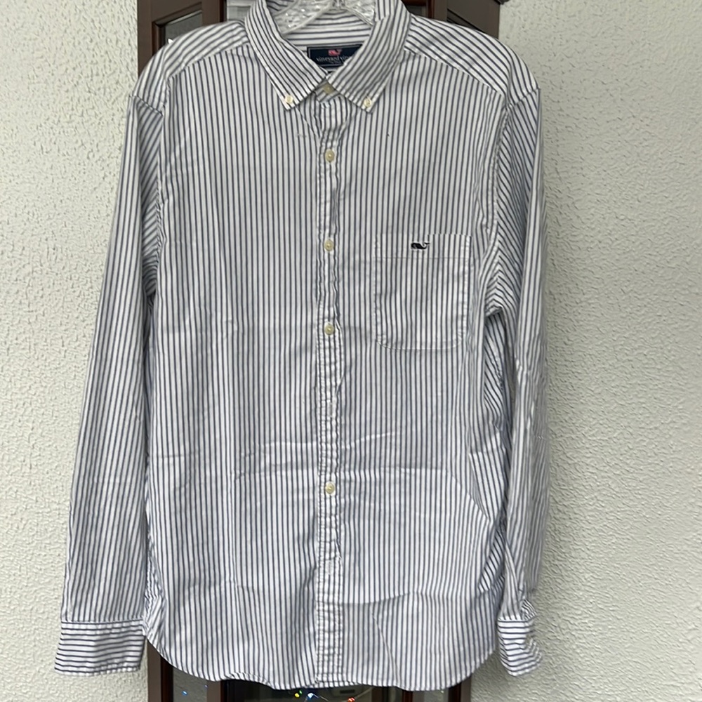 Vineyard Vines Classic Fit Fulton Tucker Button-Down Shirt EUC size M